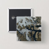 De koningin der Elizabeth Eilanden Vierkante Button 5,1 Cm (Voorkant /achterkant)