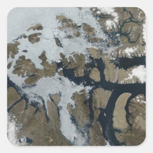 De koningin der Elizabeth Eilanden Vierkante Sticker (Voorkant)