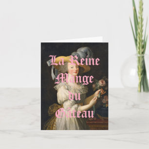 De koningin eet taart kaart