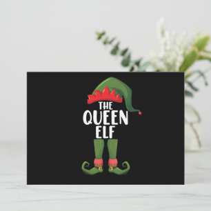 De Koningin Elf Bijpassende Familie Kerstmis Vrouw Kaart