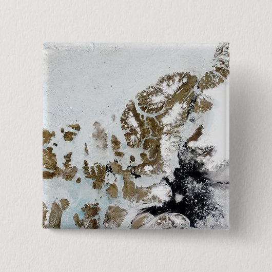 De koningin Elizabeth Islands 2 Vierkante Button 5,1 Cm (Voorkant)