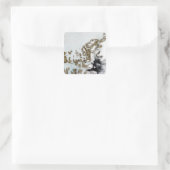 De koningin Elizabeth Islands 2 Vierkante Sticker (Tas)