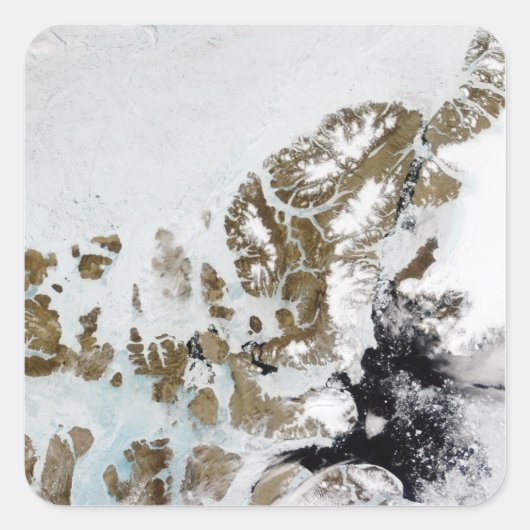 De koningin Elizabeth Islands 2 Vierkante Sticker (Voorkant)