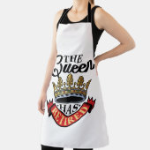 De koningin heeft de vrouwelijke pensioen schort (Insitu)