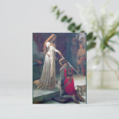 De koningin het knighting ridder van de dame briefkaart (Staand voorkant)