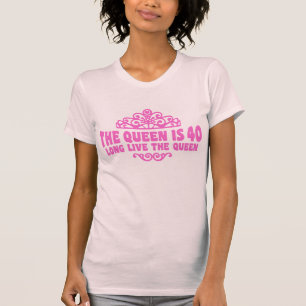De koningin is 40 t-shirt