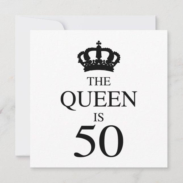 De koningin is 50 (Voorkant)