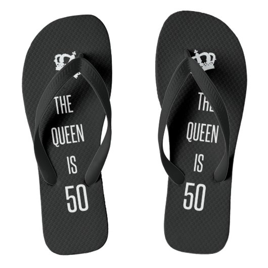 De koningin is 50 teenslippers (Voetbed)