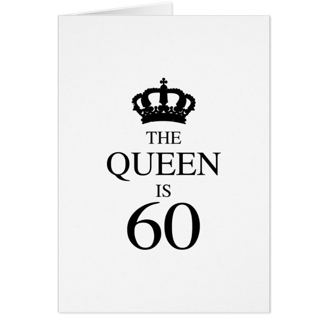 De koningin is 60 (Voorkant)