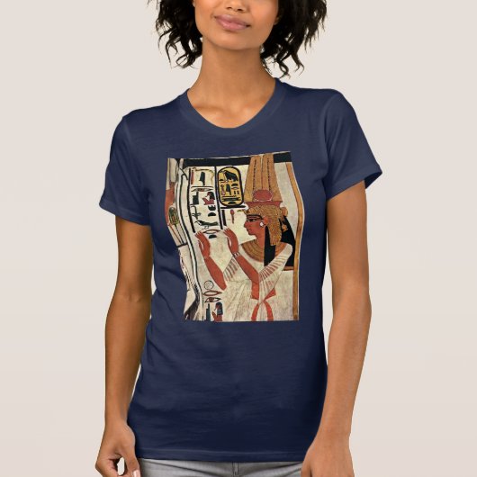 de koningin nefertari in de gebedsrust door maler  t-shirt (Voorkant)