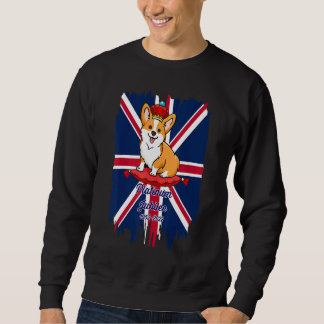 de koningin platinum jubilee corgi valg met kroon trui