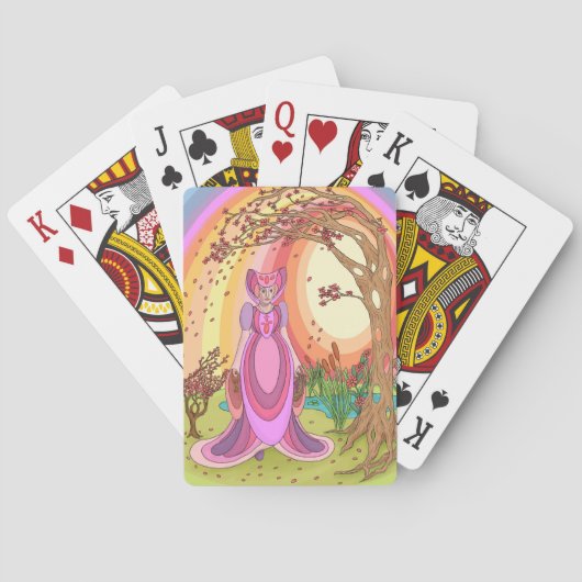De koningin pokerkaarten (Achterkant)