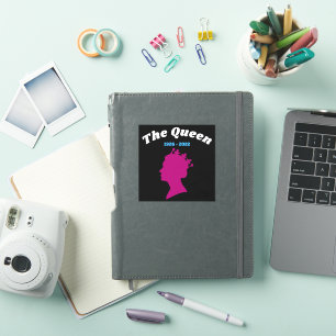 De Koningin Silhouet Geboren Overleden Data Design Sticker