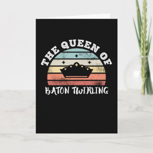 De Koningin van Baton Twirling Moederdag Geschenke Kaart