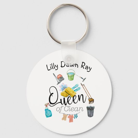 De koningin van Clean Sleutelhanger (Voorkant)