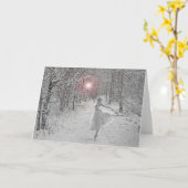 De koningin van de Sneeuw Kaart (Gele Bloem)