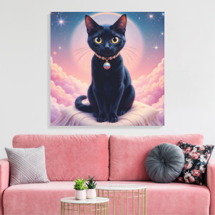 De Koningin Van De Zwarte Kat Helse Canvas Afdruk