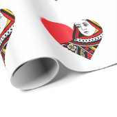 De koningin van het hart cadeaupapier (Rol Hoek)