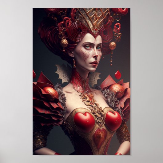 De koningin van het hart poster (Voorkant)