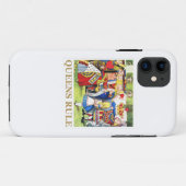 De koningin van het hart zegt: "Queens Rule!" Case-Mate iPhone Case (Achterkant (horizontaal))
