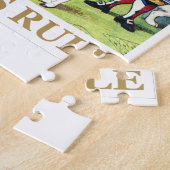 De koningin van het hart zegt: "Queens Rule!" Legpuzzel (Zijkant)