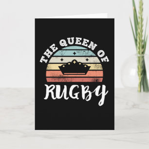 De Koningin van Rugby Moederdag Geschenken Kaart