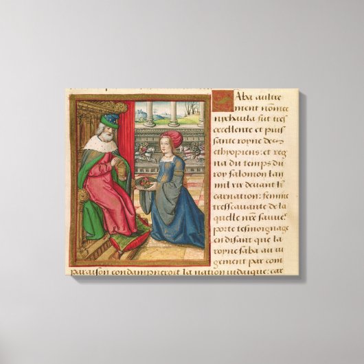 De koningin van Sheba Canvas Afdruk (Voorkant)
