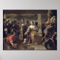 De koningin van Sheba voor Solomon