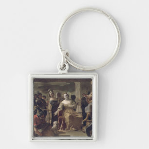 De koningin van Sheba voor Solomon Sleutelhanger