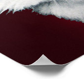 DE KONINGIN VAN WITTE CATS, Rode Bourgogne Poster (Hoek)