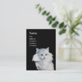 DE KONINGIN VAN WITTE KATTEN VISITEKAARTJE (Staand voorkant)