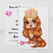 De koningin wil een feestje! - SRF Kaart (Voorkant / Achterkant)