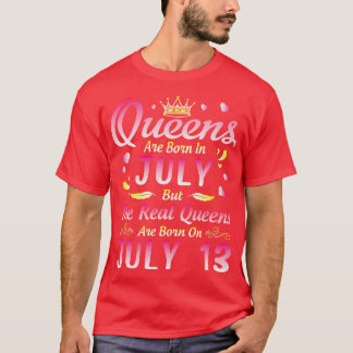 De koninginnen worden geboren in juli, maar de ech t-shirt