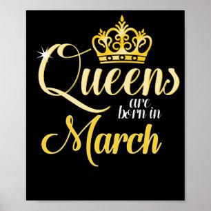 De koninginnen zijn geboren in maart poster