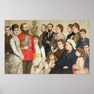De Koninklijke Familie, 1880 Poster