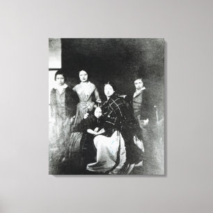 De koninklijke familie canvas afdruk