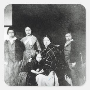 De koninklijke familie vierkante sticker