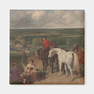 De koninklijke paarden in beweging (paardkunst) magneet
