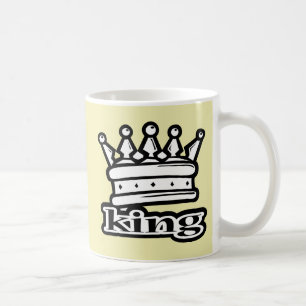 De Koninklijke Royalty van de Kroon van de koning Koffiemok