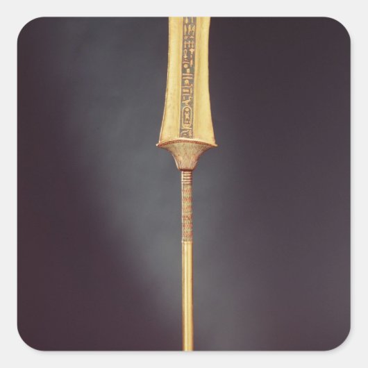 De koninklijke scepter uit de Tomb van Vierkante Sticker (Voorkant)