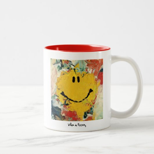 de kooning happy face mok (Rechts)
