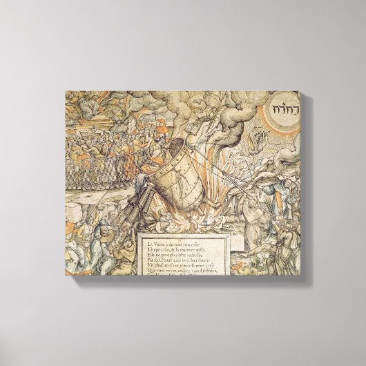 De koppelingspunten van de onderbieding canvas afdruk (Voorkant)