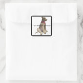De Koppige Airedale Sticker (Tas)