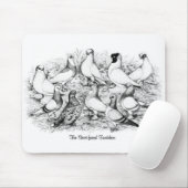 De kortharige tuimelduiven muismat (Met muis)