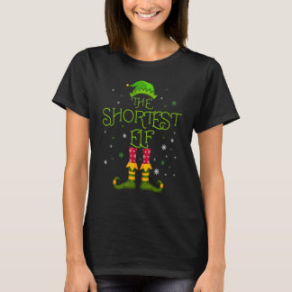 De Kortste Elf Familie Matching Groep Kerst P T-shirt