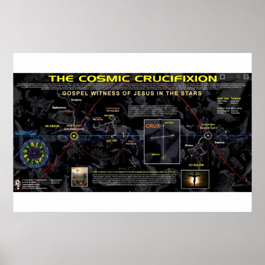 De kosmische kruisiging poster (Voorkant)