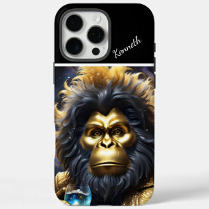 De kosmische toast van Golden Ape iPhone 16 Pro Max Hoesje