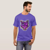 De kosmos Sparkle Winking Cat T-shirt (Voorkant volledig)