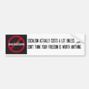 De kosten van de Bumpersticker van het socialisme
