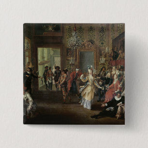 De kostumebak vierkante button 5,1 cm